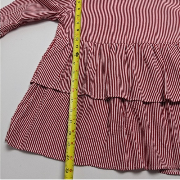 Zara Striped Tiered Top Small - Picture 7 of 7